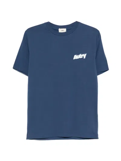 Autry Short-sleeve Logo T-shirt In Blue