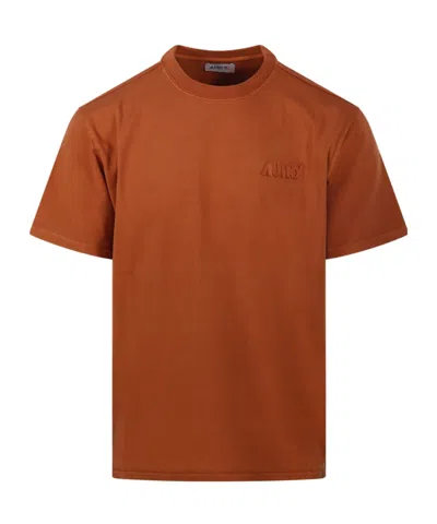 Autry Short-sleeved T-shirt In Brown