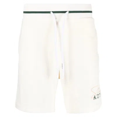 Autry Logo Embroidered Drawstring Shorts In White