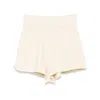 Autry Jersey Shorts With Elastic Waistband And Side Pockets In White