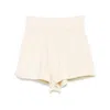 Autry Jersey Shorts With Elastic Waistband And Side Pockets In White