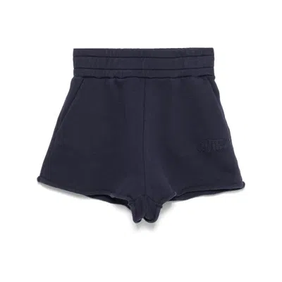 Autry Elastic Waist Shorts In Blue