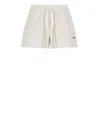 Autry Cotton Women Shorts Elastic Waist In Grey
