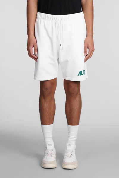 Autry Shorts In White Cotton
