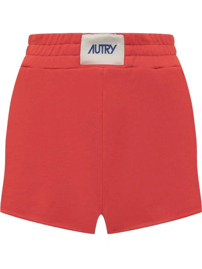 Autry Shorts With Logo In Apparel Red