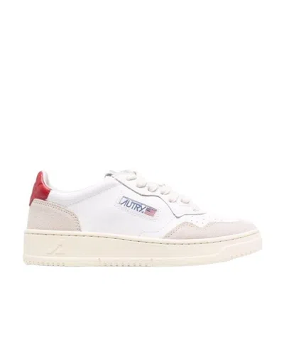 Autry Side Logo-patch Sneakers In White