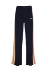 Autry Striped Track Pants In Knit Blue