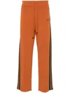 Autry Logo-embroidered Drawstring-waist Track Pants In Orange