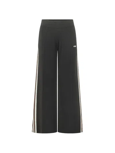 Autry Side-stripe Track Pants In Black