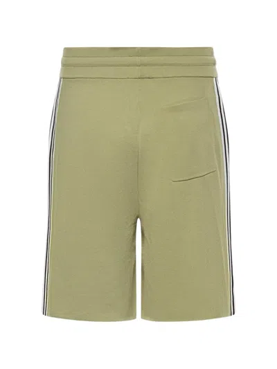 Autry Sied-stripe Shorts In Green