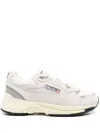 Autry 'hyperway' White Low Top Sneakers With Logo Patch On Side And Tongue