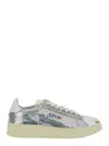 Autry Low Sparkling Sneakers Rubber Sole In Silver