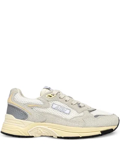 Autry Silver Leather Sneakers In Multi