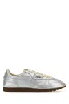 Autry Windspin Low Sneakers In Platinum Leather In Silver