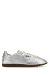 Autry Windspin Low Sneakers In Platinum Leather In Silver