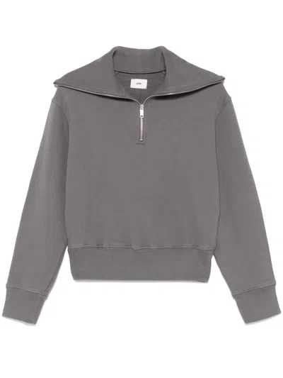 AUTRY AUTRY SLATE GREY ROLL NECK SWEATER