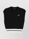 Autry Logo Embroidered Cropped Top