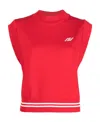 Autry Knitted Sleeveless Top Color Red In Red