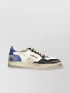 Autry Colorblock Low-top Sneakers With Lace-up Front And Signature Details In Neutral