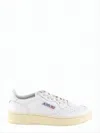 Autry Smooth Leather Low-top Sneakers With Perforated Detailing In White