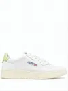 Autry Smooth Leather Low-top Sneakers With Perforated Toe Box In White