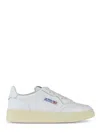 Autry Smooth Leather Sneakers With Rounded Toe In White