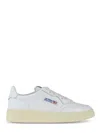 Autry Smooth Leather Sneakers With Rounded Toe In White
