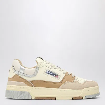 Autry Sneaker Clc Low Natural Beige Camel In White