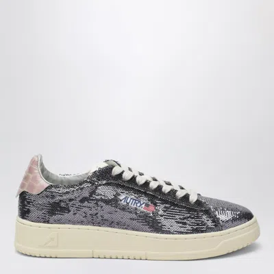 AUTRY SNEAKER DALLAS SPARKLING IN GREY SEQUINS