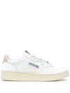 Autry Medalist Aulw Ll26 Sneakers Woman Whire And Pink In Animal Print