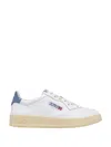 Autry Medalist Low Leat Leat Wht Tempest Sneakers In Blue