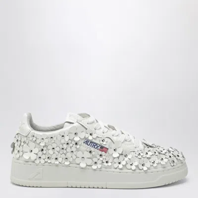 AUTRY SNEAKER MEDALIST BLOOMING IN WHITE LEATHER