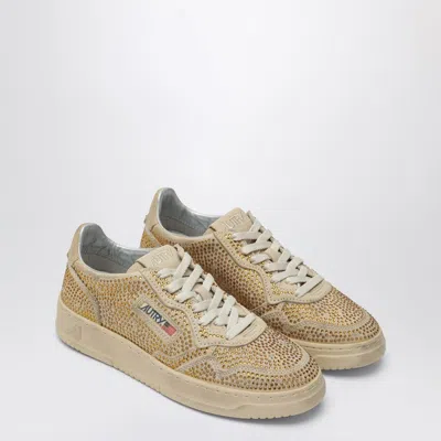 AUTRY AUTRY SNEAKER MEDALIST CRYSTALS IN BRONZE