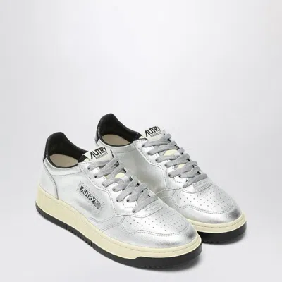 Autry Sneaker Medalist In Silver Leather