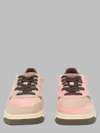 Autry Medalist Low Sneaker In Pink