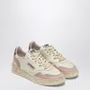 Autry Low Sneaker With Perforated Detailing And Contrast Panel