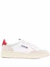 Autry Medalist Leather Suede Sneakers In Red