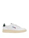 Autry Low-top Leather Sneakers With Perforated Upper And Cushioned Sole In Animal Print