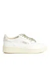 Autry Medalist Leather Sneakers In White