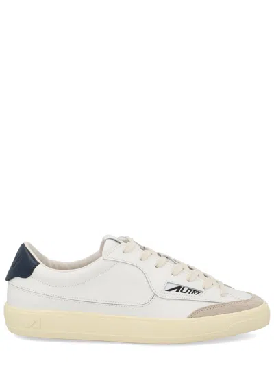 Autry White Leather Sneakers In Multi