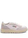 Autry Wildpace Low Sneakers In White Mesh And Suede
