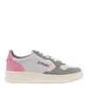 Autry Tricolor Suede Medalist Low Sneakers With Padded Collar In Multi