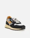Autry Low Sneaker With Contrast Stitching And Mesh Panels