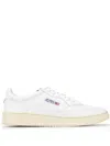Autry White Leather Sneakers With Perforated Detailing In White