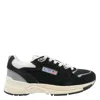 Autry Hyperway Black Low Top Sneakers With Logo Patch On Tongue And Side In Suede And Mesh Woman In Black