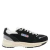 Autry Hyperway Black Low Top Sneakers With Logo Patch On Tongue And Side In Suede And Mesh Woman In Black