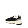 Autry Hyperway Black Low Top Sneakers With Logo Patch On Tongue And Side In Tech Fabric Man In Black