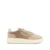 Autry Beige Leather Medalist Sneakers