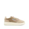 Autry Beige Leather Medalist Sneakers