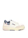 Autry Sneakers Clc Low Leather And Suede Color White And Peach Whip In Multi